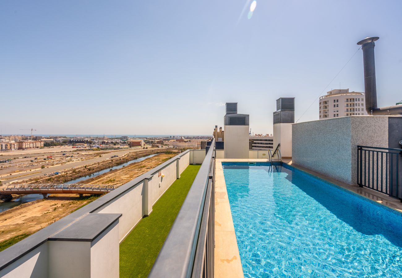 Apartamento en Valencia - Apartamento familiar con Piscina en Valencia Capital